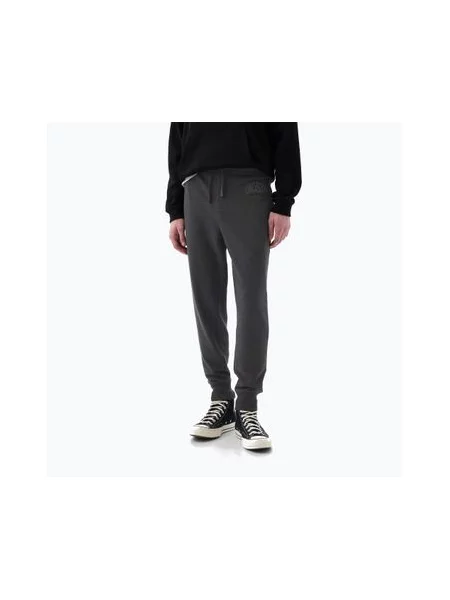 Брюки GAP Heritage French Terry Loggo Jogger з махрової тканини деревне вугілля вересовий сірий