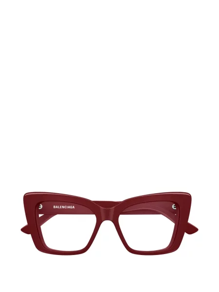 Ochelari de soare Balenciaga Eyewear cu imprimeu geometric roșu