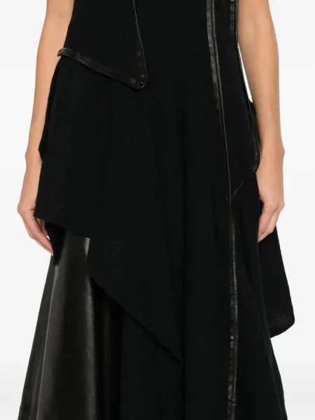 Rochie Yohji Yamamoto de lână de costum negru