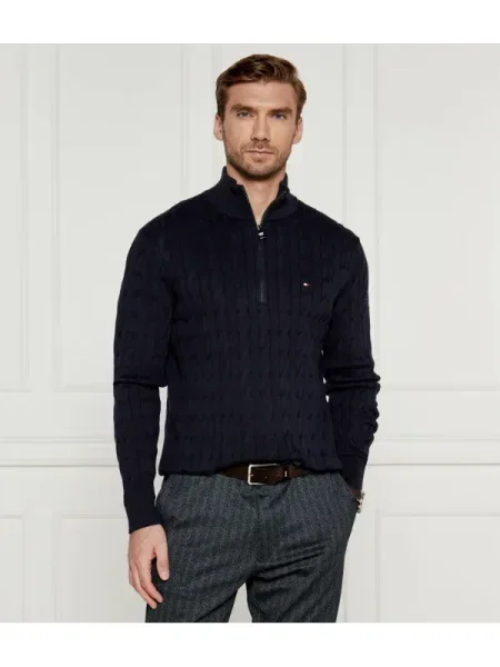 TOMMY HILFIGER Pulover Classic marin albastru