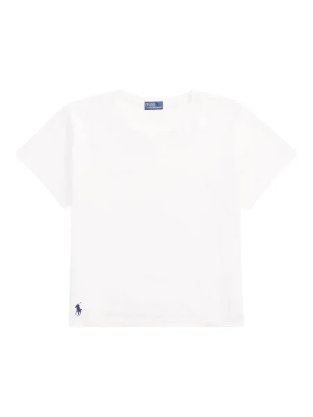 Tricou Polo Ralph Lauren din piele cu broderie în carouri maro