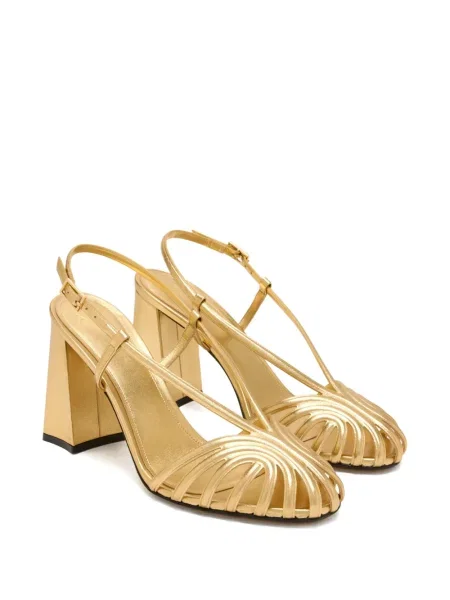 Pantofi cu toc Alevì slingback auriu
