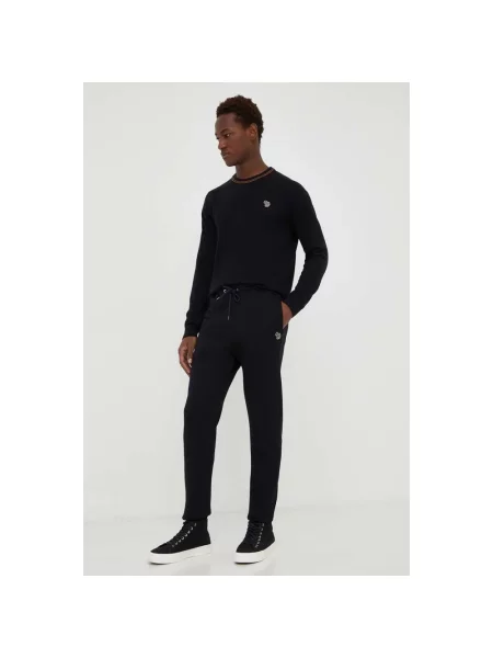 Spodnie dresowe Ps By Paul Smith w zebrę z logo czarne