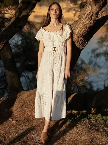 Rochie Moodo de costum alb