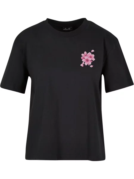Mister Tee Tricou roz / roz pal / negru alb