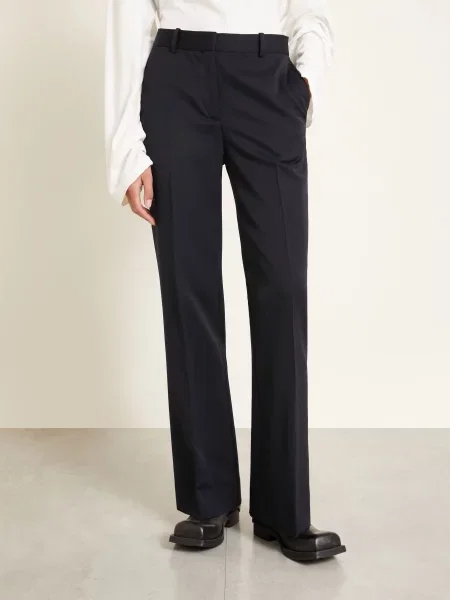 Acne Studios Marlene Kalhoty tmavě modrá