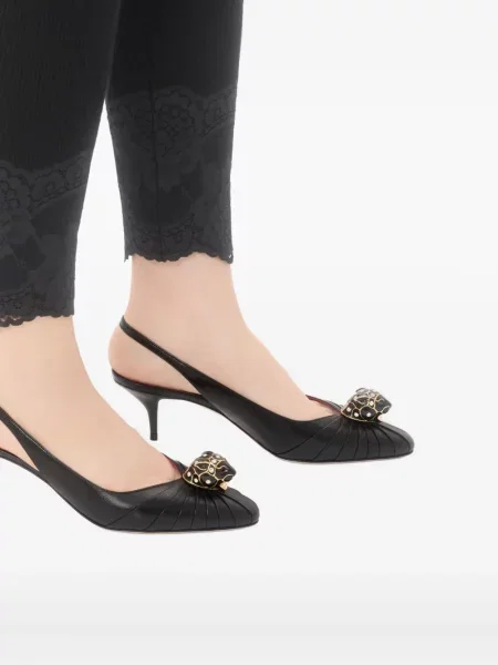 Pantofi cu toc Valentino Garavani plisate negru