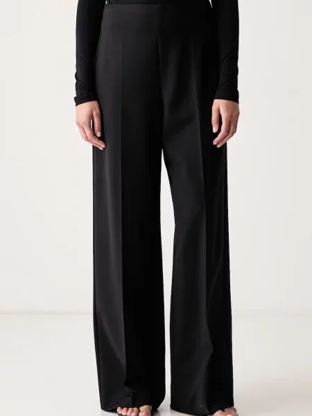 Le Privé pantaloni de costum pentru femei cu vâscoză LISON TROUSERS NOIR negru