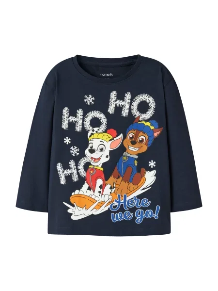NAME IT Tricou NMMSanti Paw Patrol albastru marin / albastru închis / roșu alb