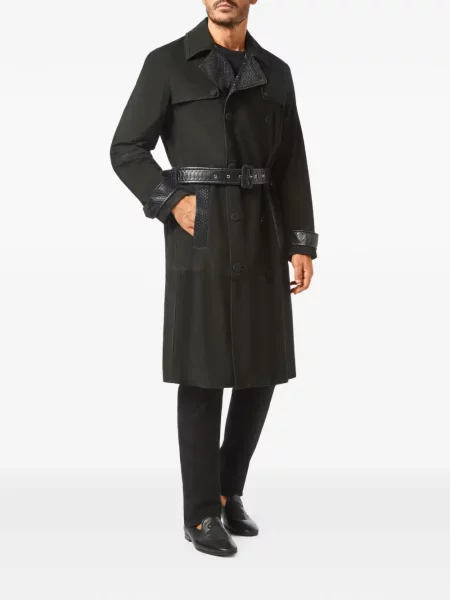 Trenci Billionaire din piele negru