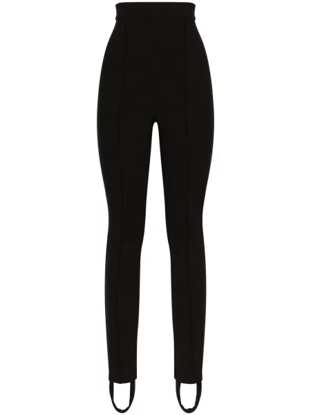 Leggings Dolce & Gabbana plisate negru