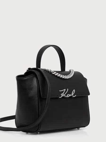 Karl Lagerfeld Geantă de umăr SIGNATURE' negru