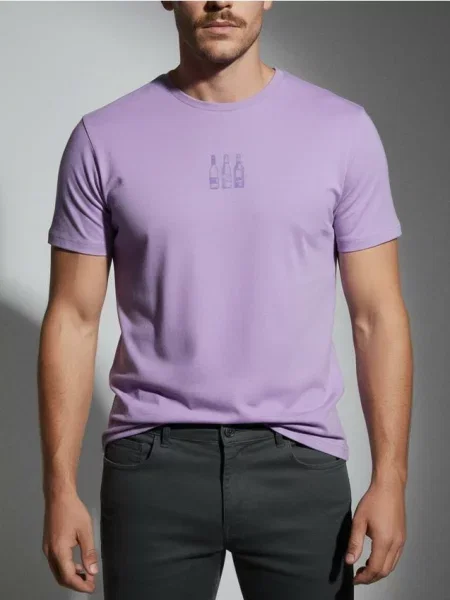 Košile Sinsay s potiskem fialová