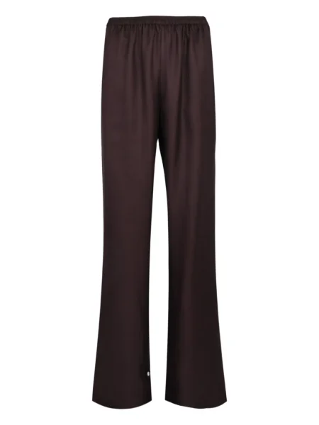 Pantaloni Loulou De Saison de mătase maro