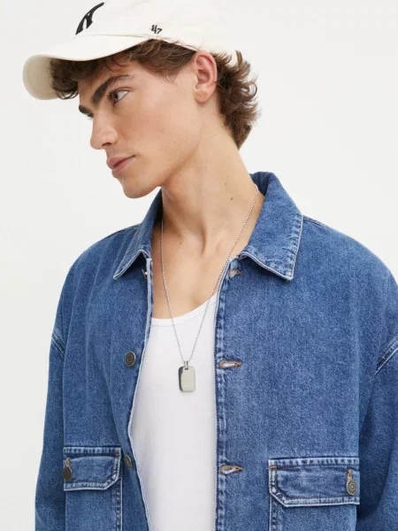 Джинсова куртка Desigual INDIANA перехідна oversize