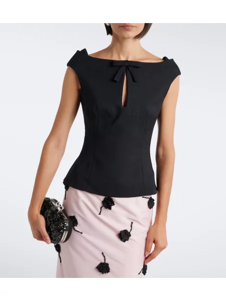 Top Shushu/tong cu funde albastru