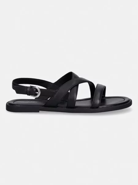 Vagabond Shoemakers sandali z ravnim podplatom usnjeni ZAIDA črna