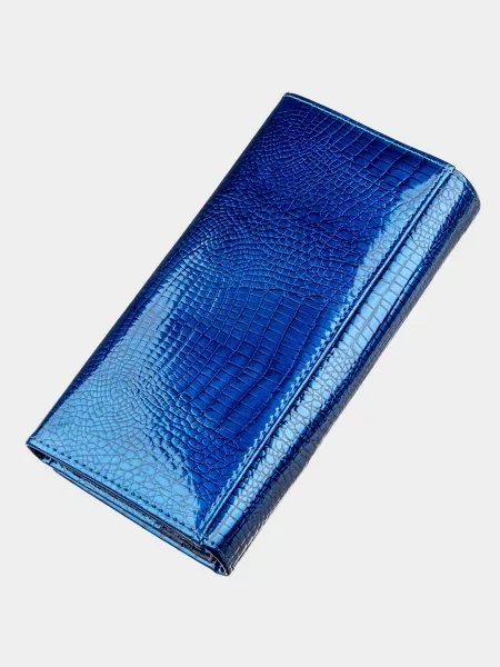 ST Leather Accessories Гаманець Шкіра синій