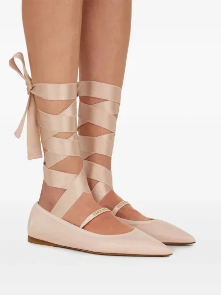 Δερμάτινος μπαλαρίνες Ferragamo ροζ