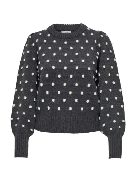 Bodkovaný sveter Jacqueline De Yong čierna