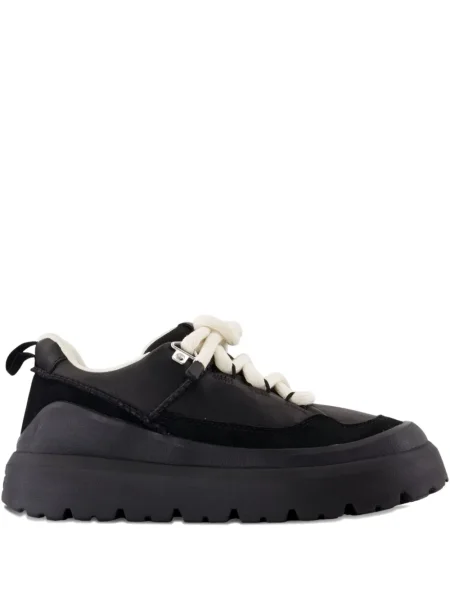 Sneakerși Ugg cu șireturi din piele negru
