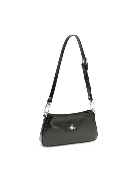 Torebka Vivienne Westwood z logo czarna