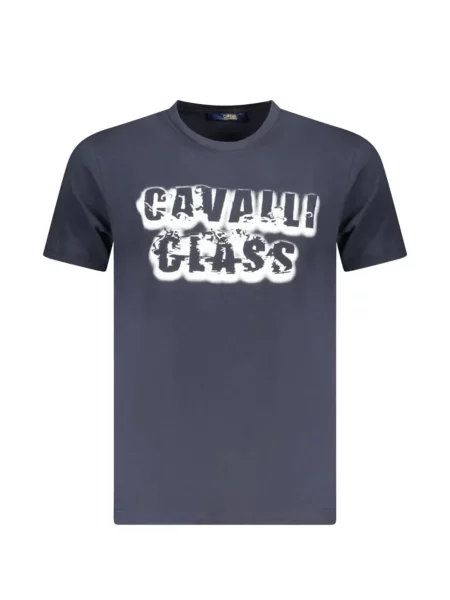 Tricou Cavalli Class cu imagine albastru