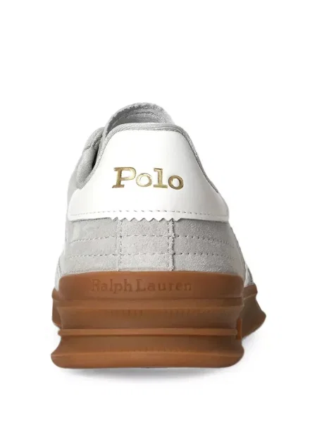 Bőr futó masnis sneaker Polo Ralph Lauren piros