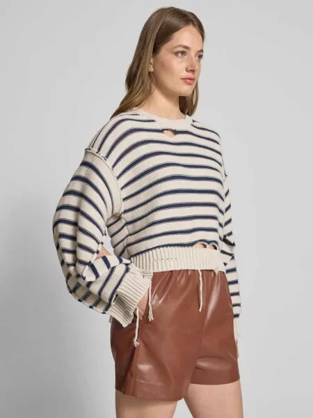 Sweter o kroju oversized z imitacji dzianiny Mm6 Maison Margiela