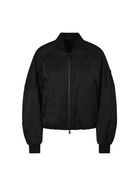 Satynowy kurtka bomber Moose Knuckles czarny