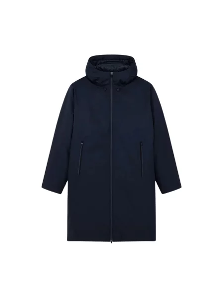 Kurtka Emporio Armani Ea7 z kapturem niebieska