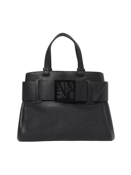 Torebka Armani Exchange skórzana czarna