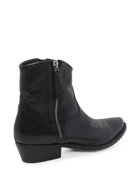 Botine Pawelk's din piele negru