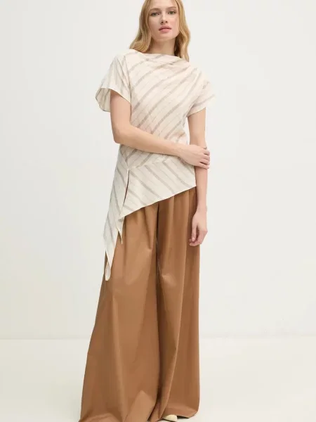 Блузка Hoss Intropia візерунок бежевий