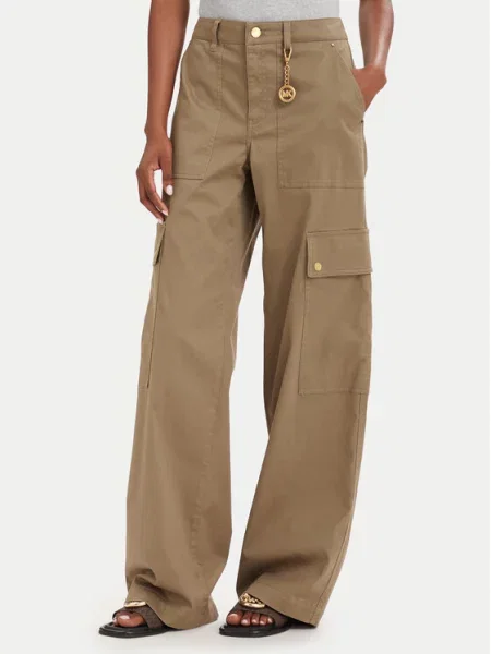 MICHAEL Michael Kors Παντελόνι Cargo Σκούρο Wide Leg μπεζ