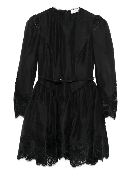 Rochie mini Zimmermann din dantelă de costum negru