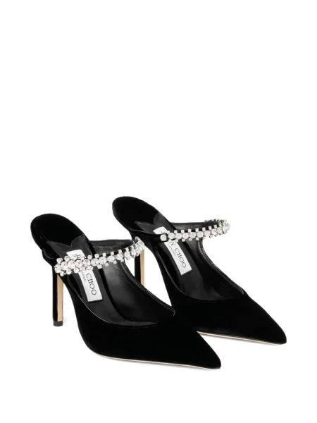 Mulės Jimmy Choo su kristalais juoda