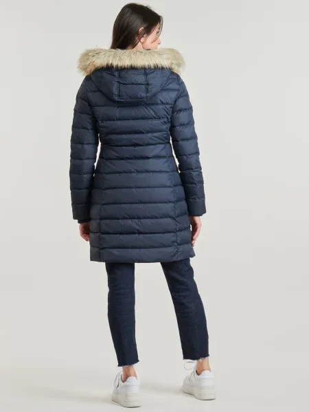 Ruhák Tommy Jeans TJW ESSENTIAL HOODED DOWN COAT
