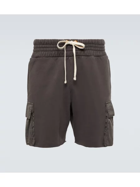 Šortky cargo Les Tien jersey černé