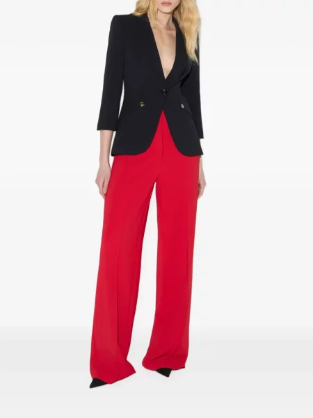 Ușor geacă Elisabetta Franchi din satin negru