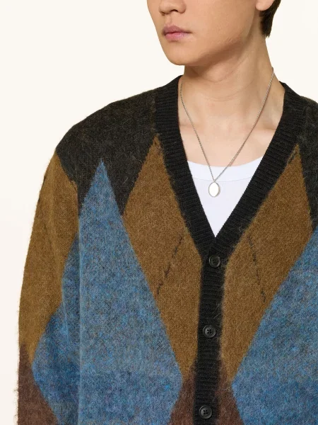 Kardigan Allsaints wełniany brązowy