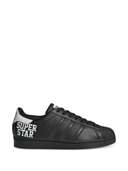 Sneakerși Adidas Superstar cu șireturi din dantelă negru