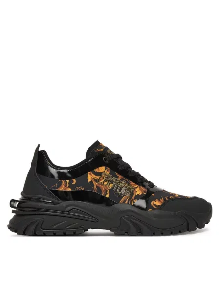 Versace Jeans Couture Obuwie Mężczyzna 42 EU Sneakers czarny