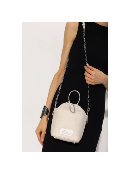 Torebka Maison Margiela skórzana biała