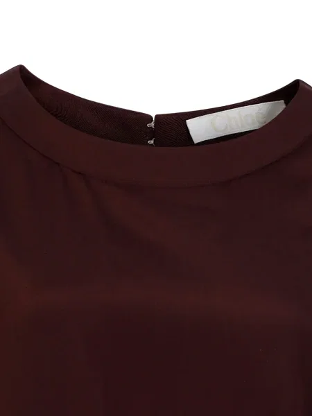 Rochie midi Chloé până la genunchi de costum violet