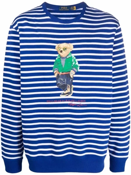 Kūginis kašmyro bokseriai Polo Ralph Lauren izoliuoti mėlyna