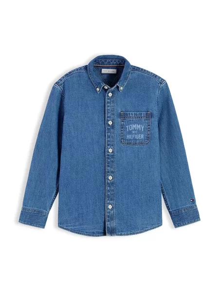 Tommy Hilfiger cămașă pentru copii din albastru