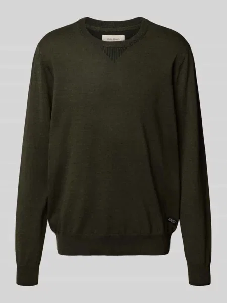 Sweter z dzianiny z okrągłym dekoltem model ‘Bruton’ Blend