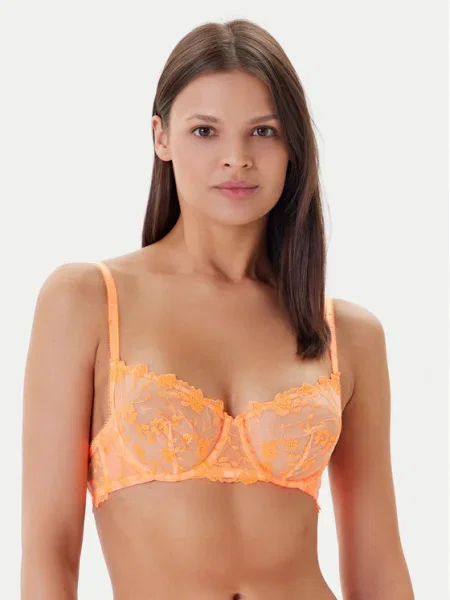 Guess Сутиен с банели оранжев