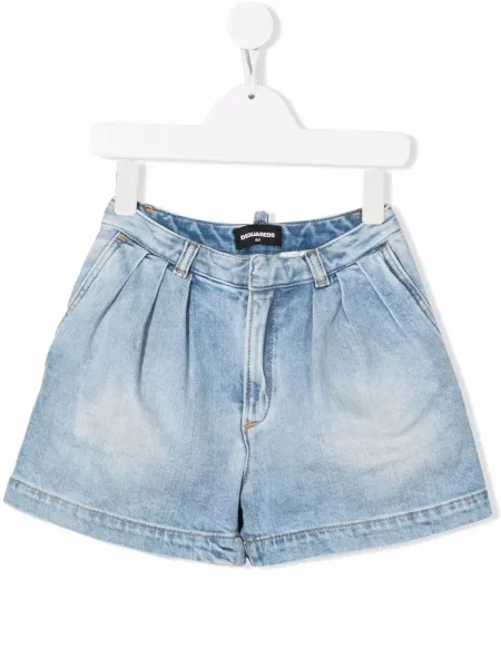 Szorty jeansowe dziecięce Dsquared2 niebieskie